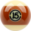 Aramith Tournament TV Replacement Ball – #15 | Golden Break Billiards